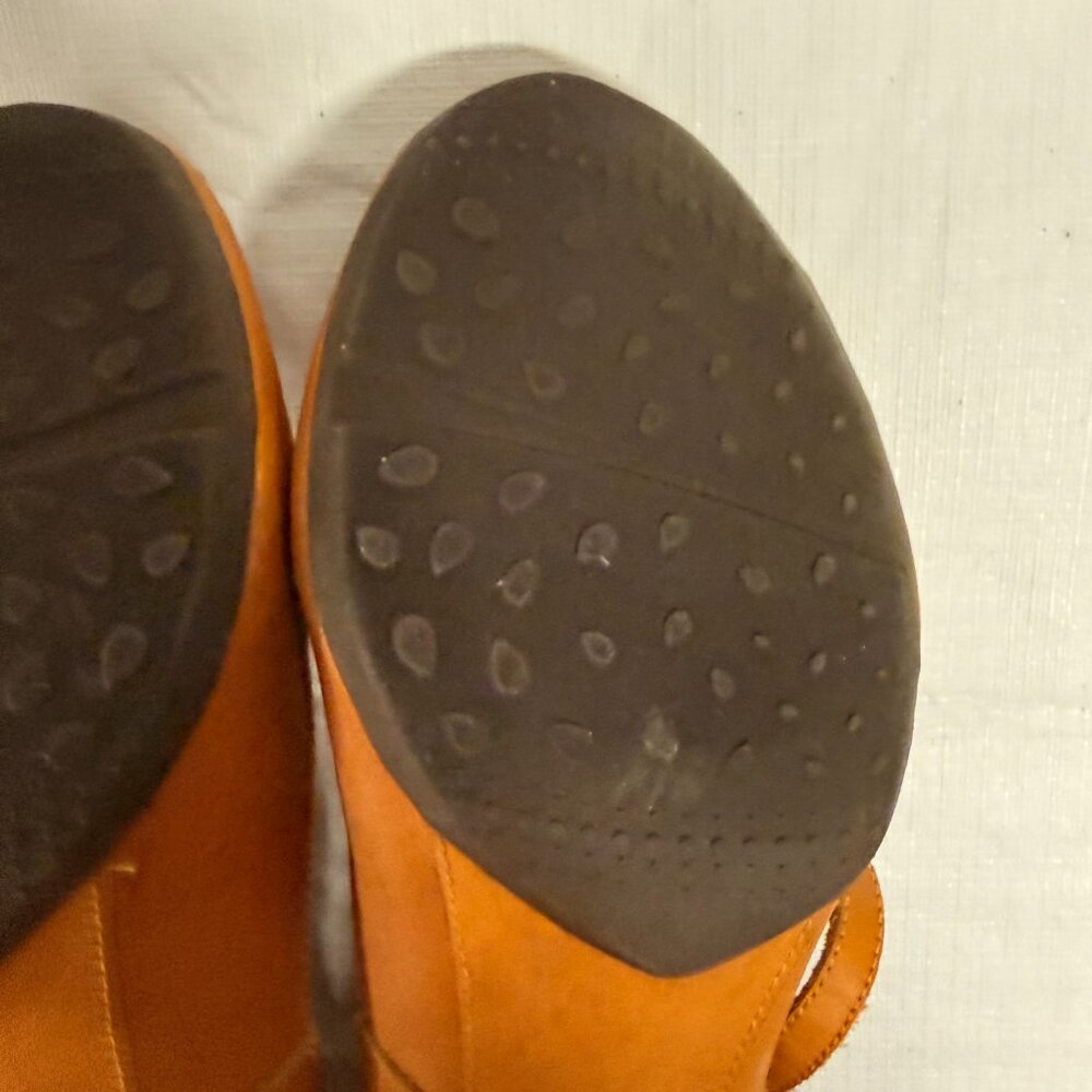 Sergio Tomani Ingrid Naranja Leather Ankle Strap Heels - Size EU 37 - Picture 10 of 14